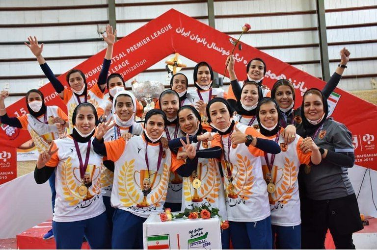 مس رفسنجان  قهرمان پانزدهمین دوره فوتسال بانوان ایران