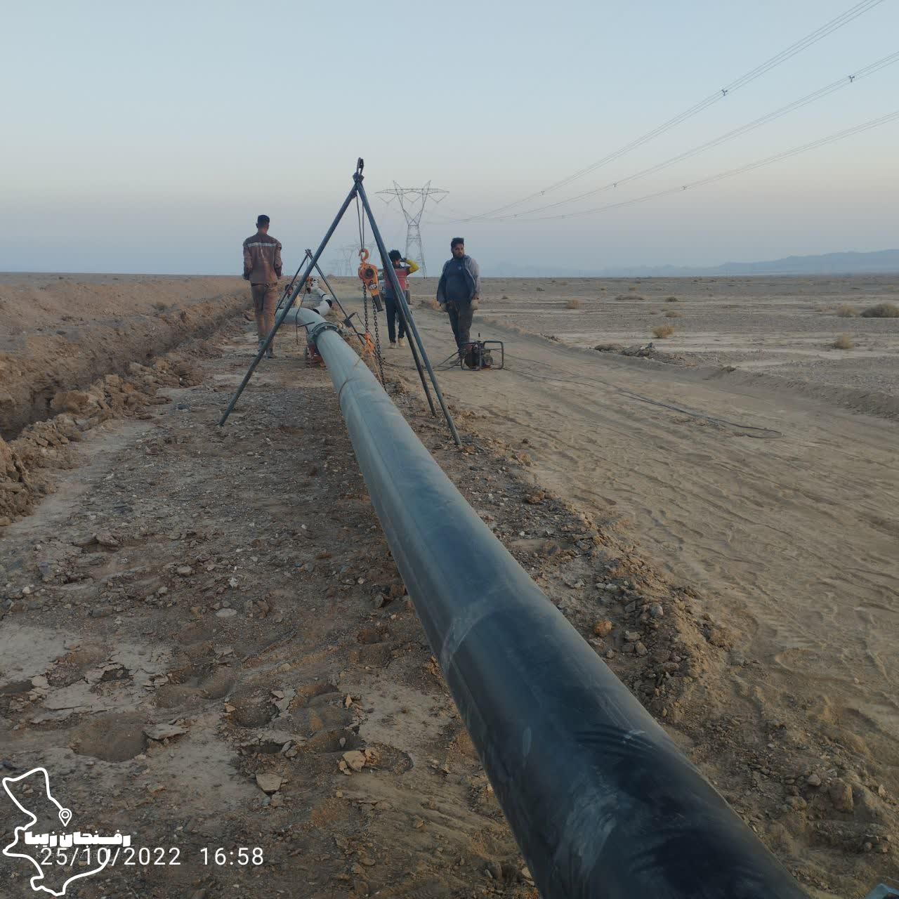 اصلاح خطوط توزیع شبکه آب در ۶۱ روستای رفسنجان